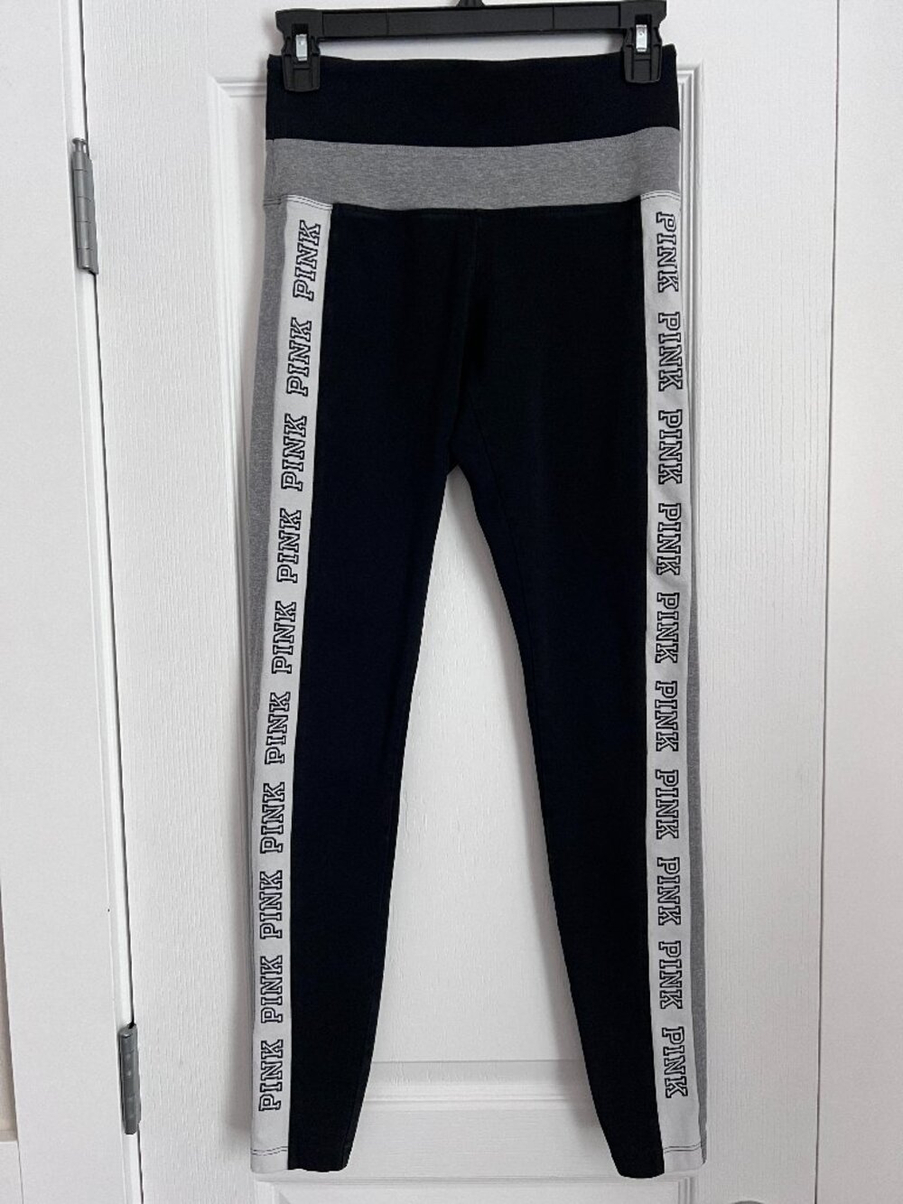 VTG Victoria’s Secret PINK Foldover Colorblock Yoga Leggings Size S